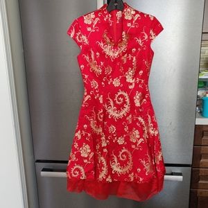 Wedding dress red